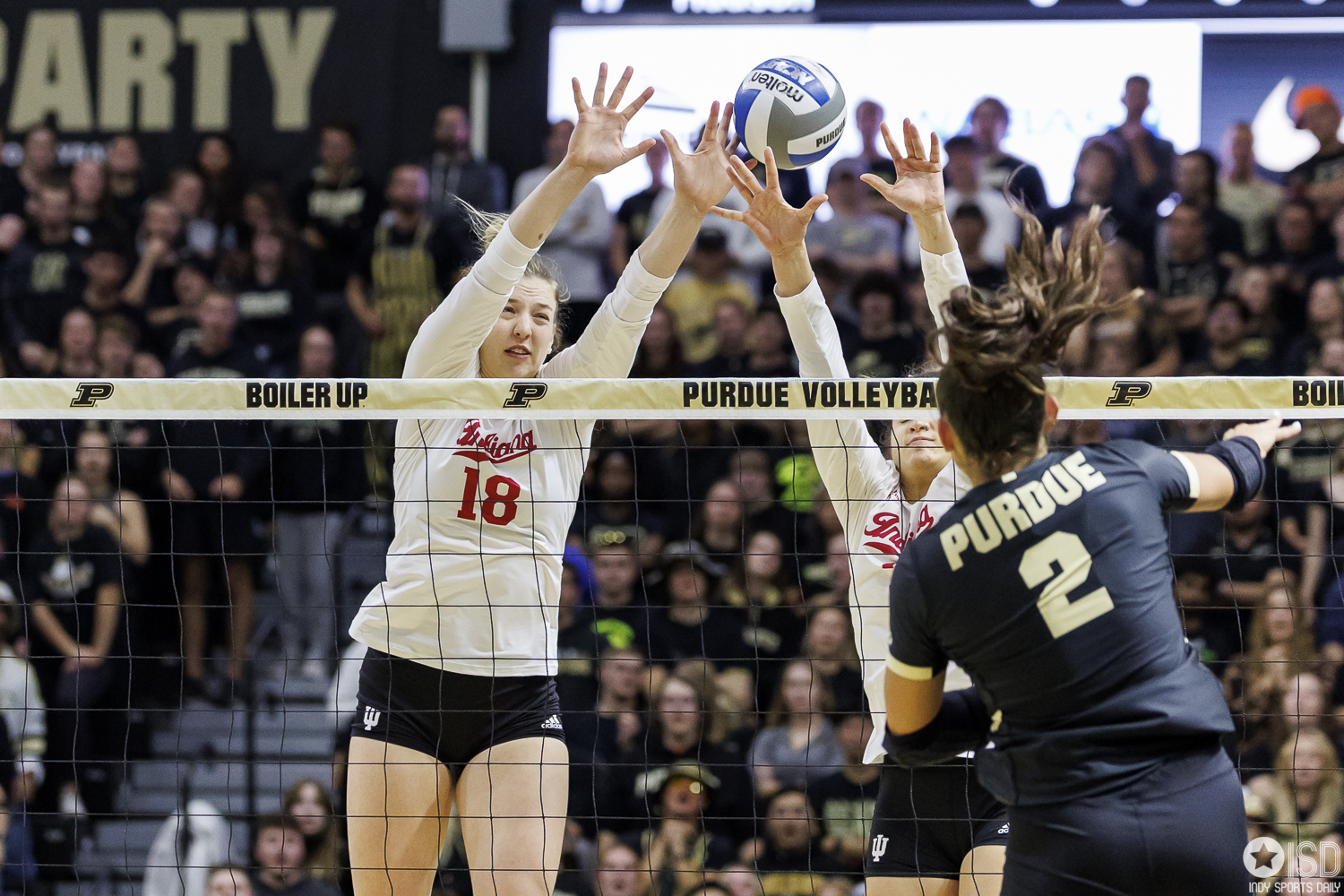 Indiana Volleyball Splits Wins in Big Ten Action